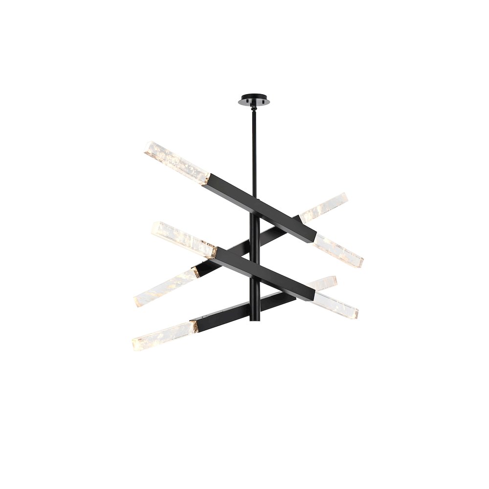 Ari 4-Bar Pendant In Black. Picture 1