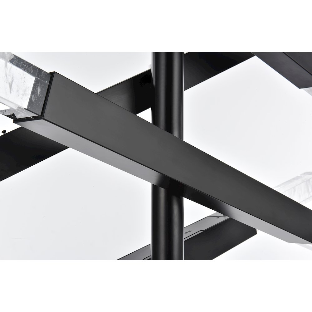 Ari 4-Bar Pendant In Black. Picture 5