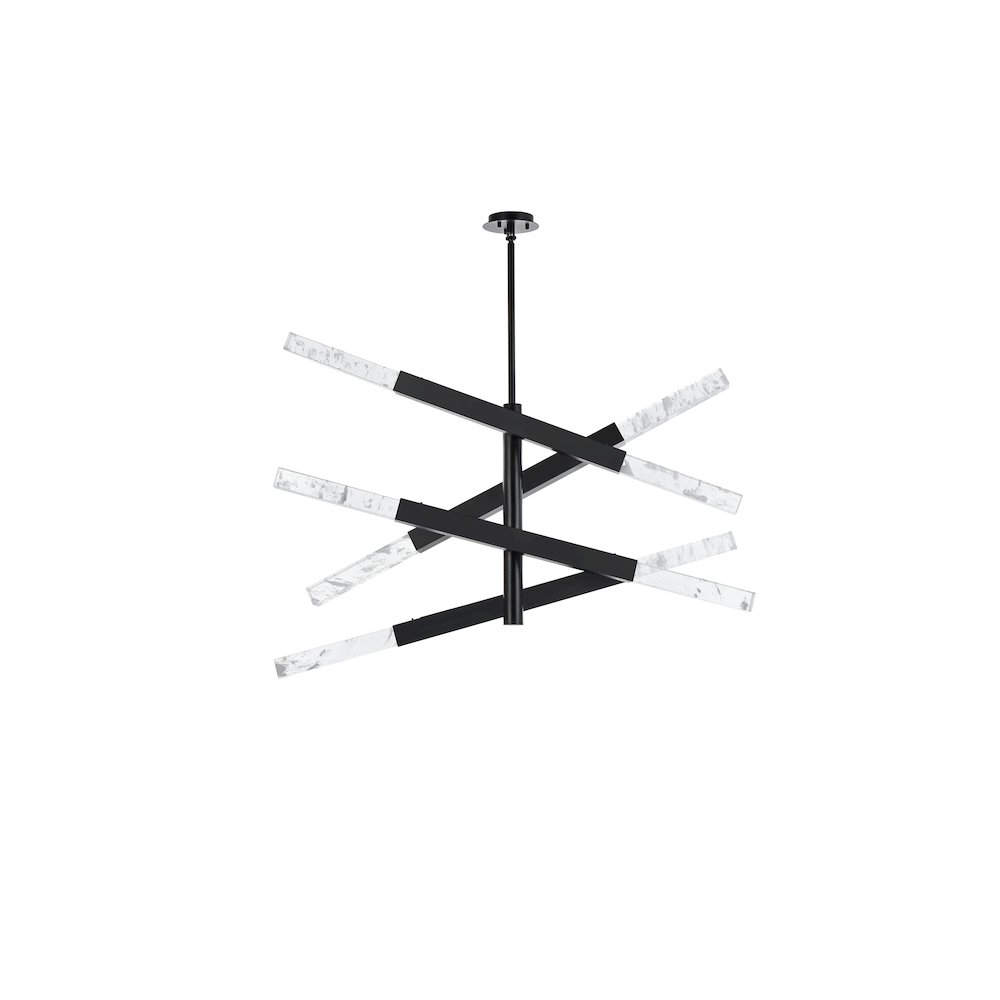 Ari 4-Bar Pendant In Black. Picture 7