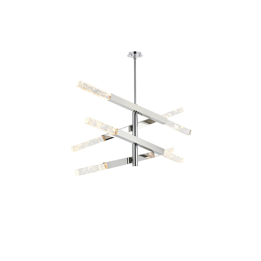 Ari 4-Bar Pendant In Chrome. Picture 1