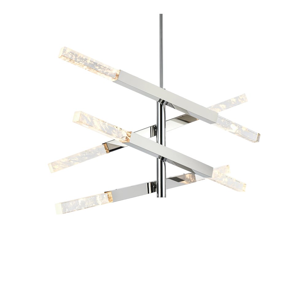 Ari 4-Bar Pendant In Chrome. Picture 3