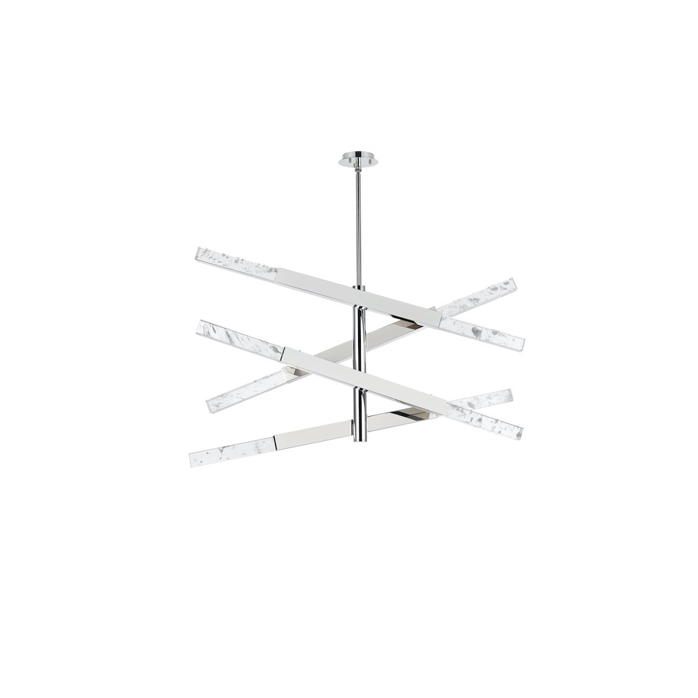 Ari 4-Bar Pendant In Chrome. Picture 7