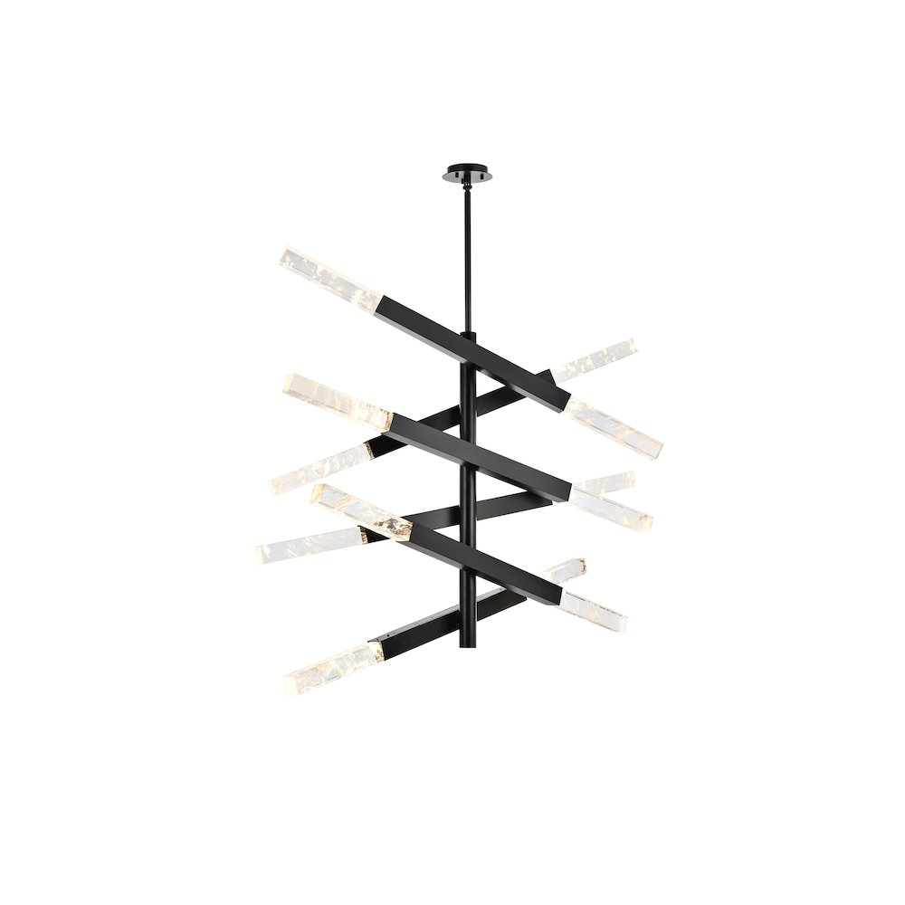 Ari 6-Bar Pendant In Black. Picture 1