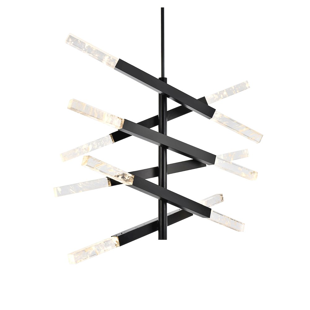 Ari 6-Bar Pendant In Black. Picture 3
