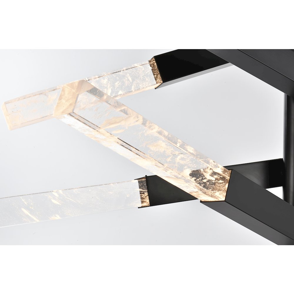 Ari 6-Bar Pendant In Black. Picture 4