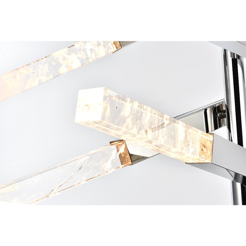 Ari 6-Bar Pendant In Chrome. Picture 4