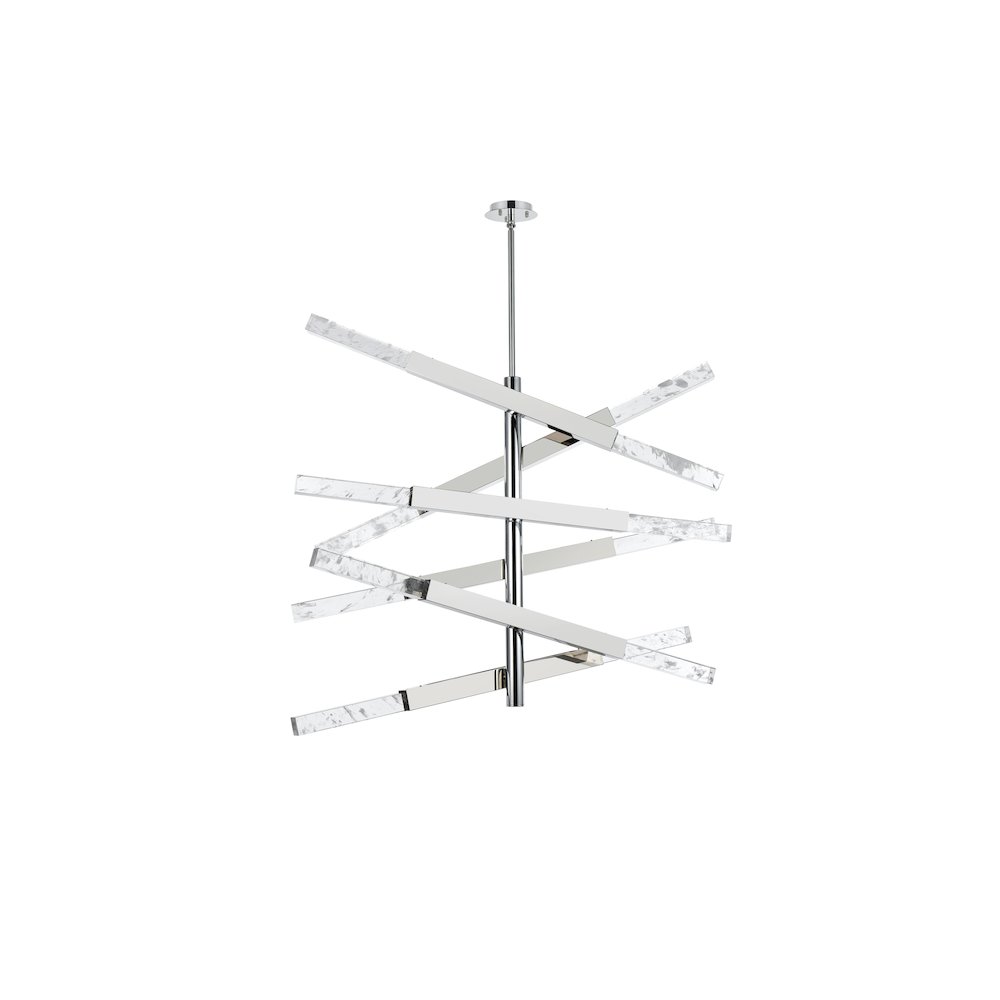 Ari 6-Bar Pendant In Chrome. Picture 7