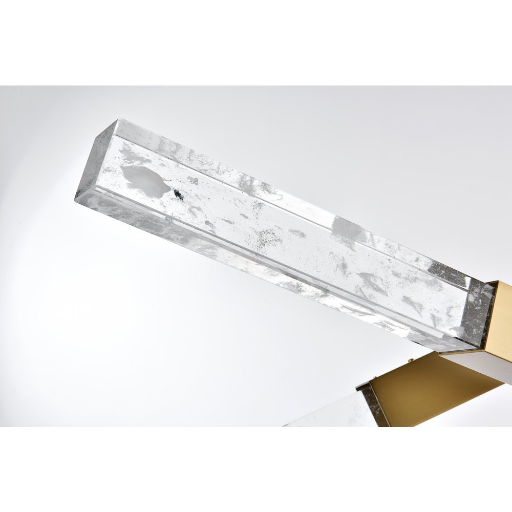 Ari 6-Bar Pendant In Satin Gold. Picture 6