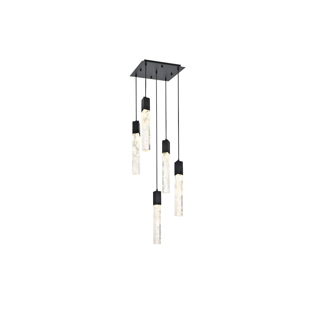 Aurora 16 inch Pendant in Black. Picture 1