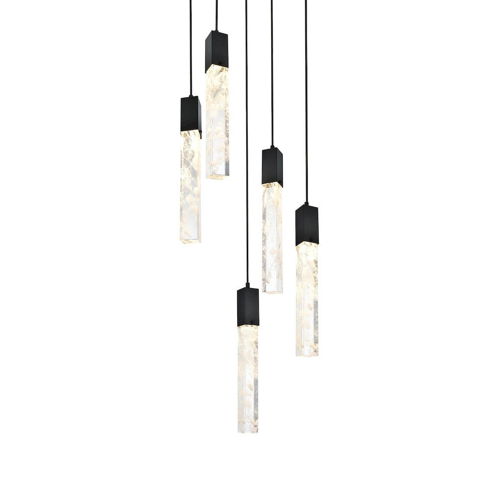 Aurora 16 inch Pendant in Black. Picture 3