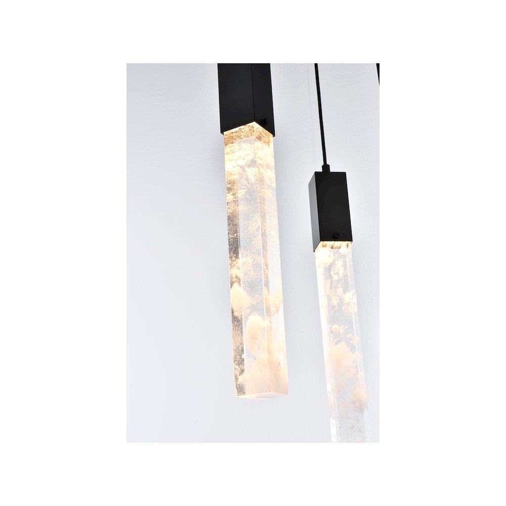 Aurora 16 inch Pendant in Black. Picture 5