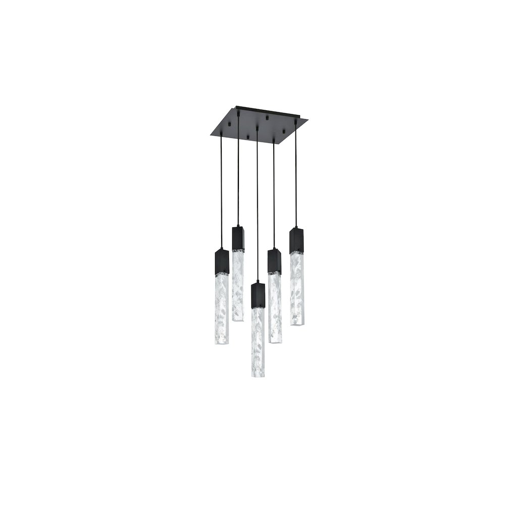 Aurora 16 inch Pendant in Black. Picture 7