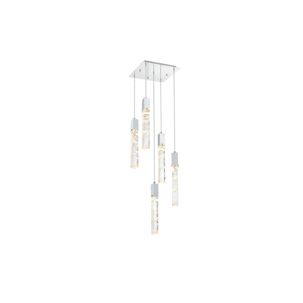 Aurora 16 inch Pendant in Chrome. Picture 1
