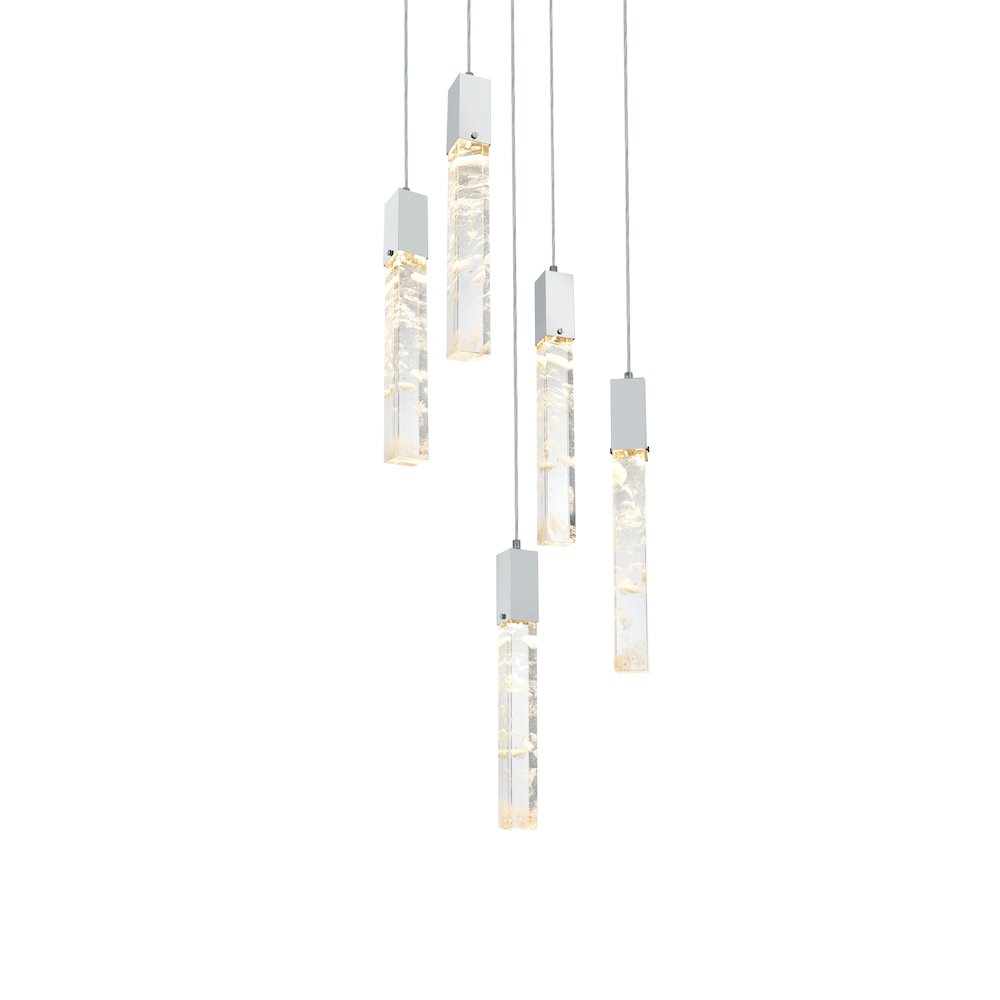 Aurora 16 inch Pendant in Chrome. Picture 3