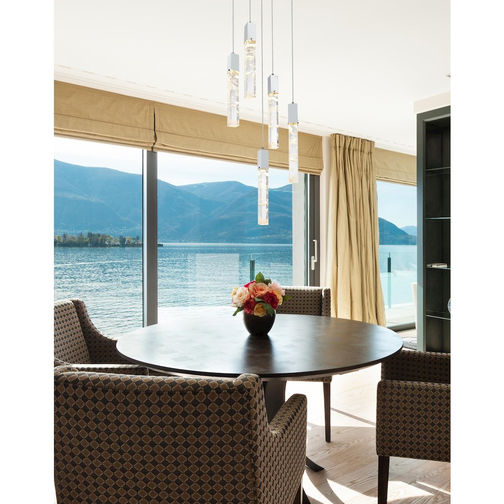Aurora 16 inch Pendant in Chrome. Picture 8