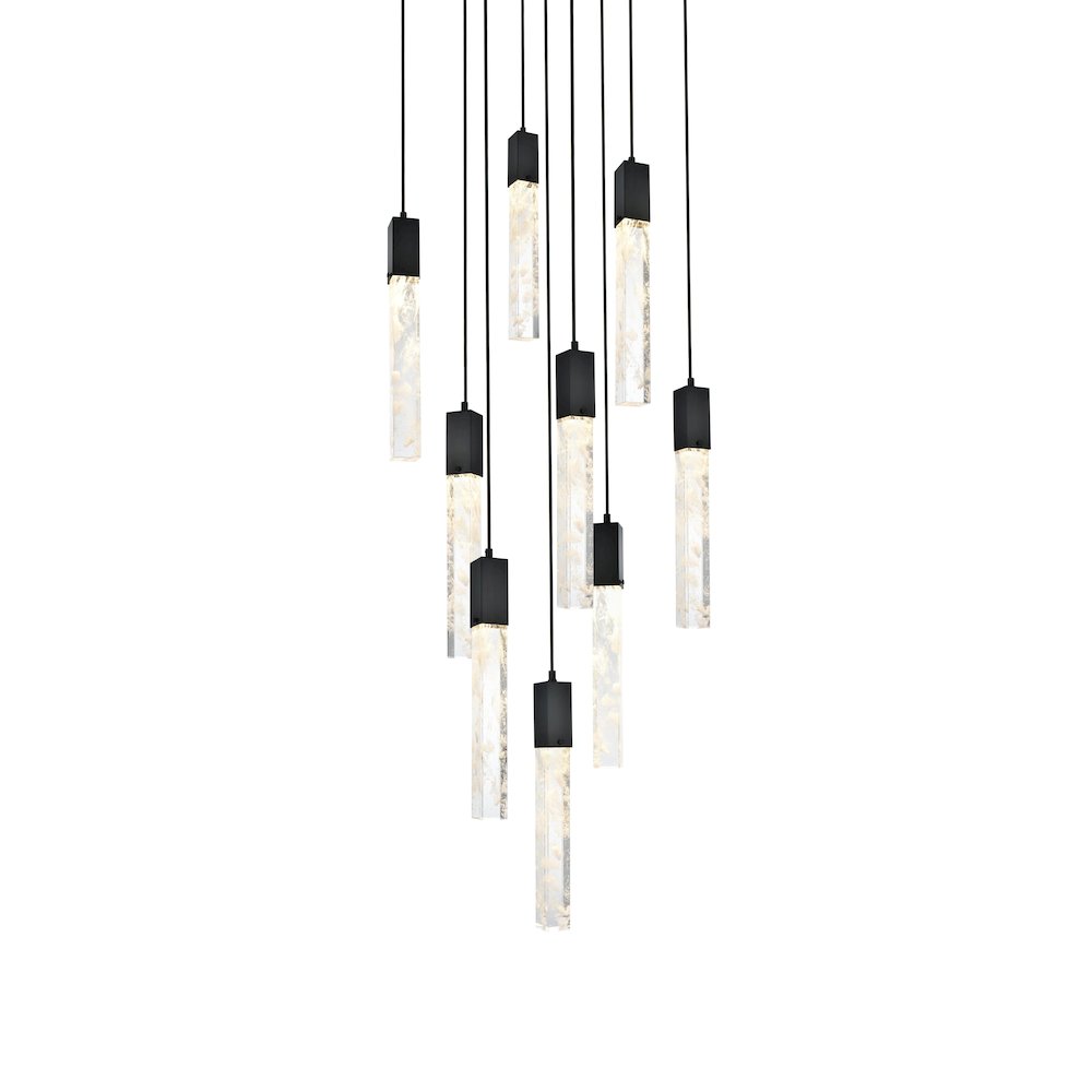 Aurora 20 inch Pendant in Black. Picture 3