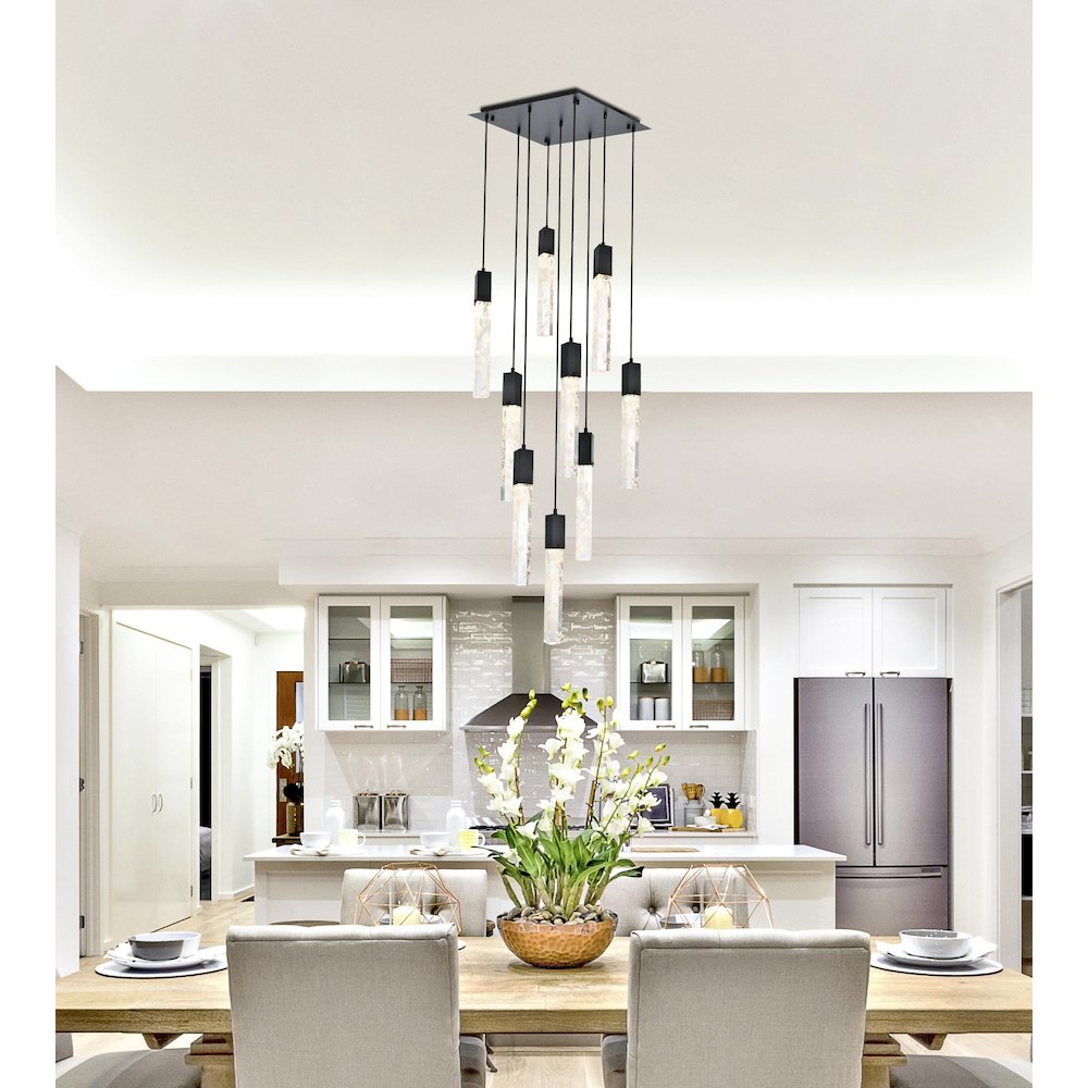 Aurora 20 inch Pendant in Black. Picture 8
