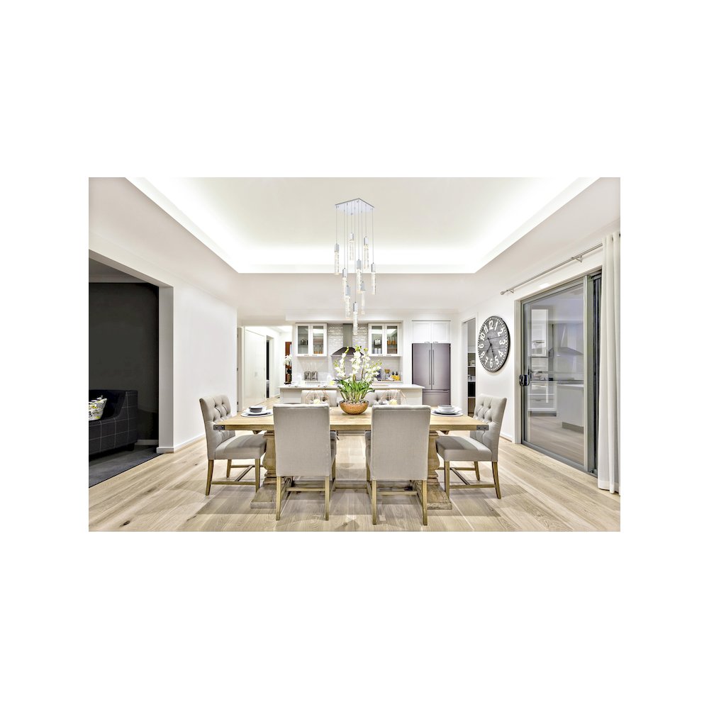 Aurora 20 inch Pendant in Chrome. Picture 2