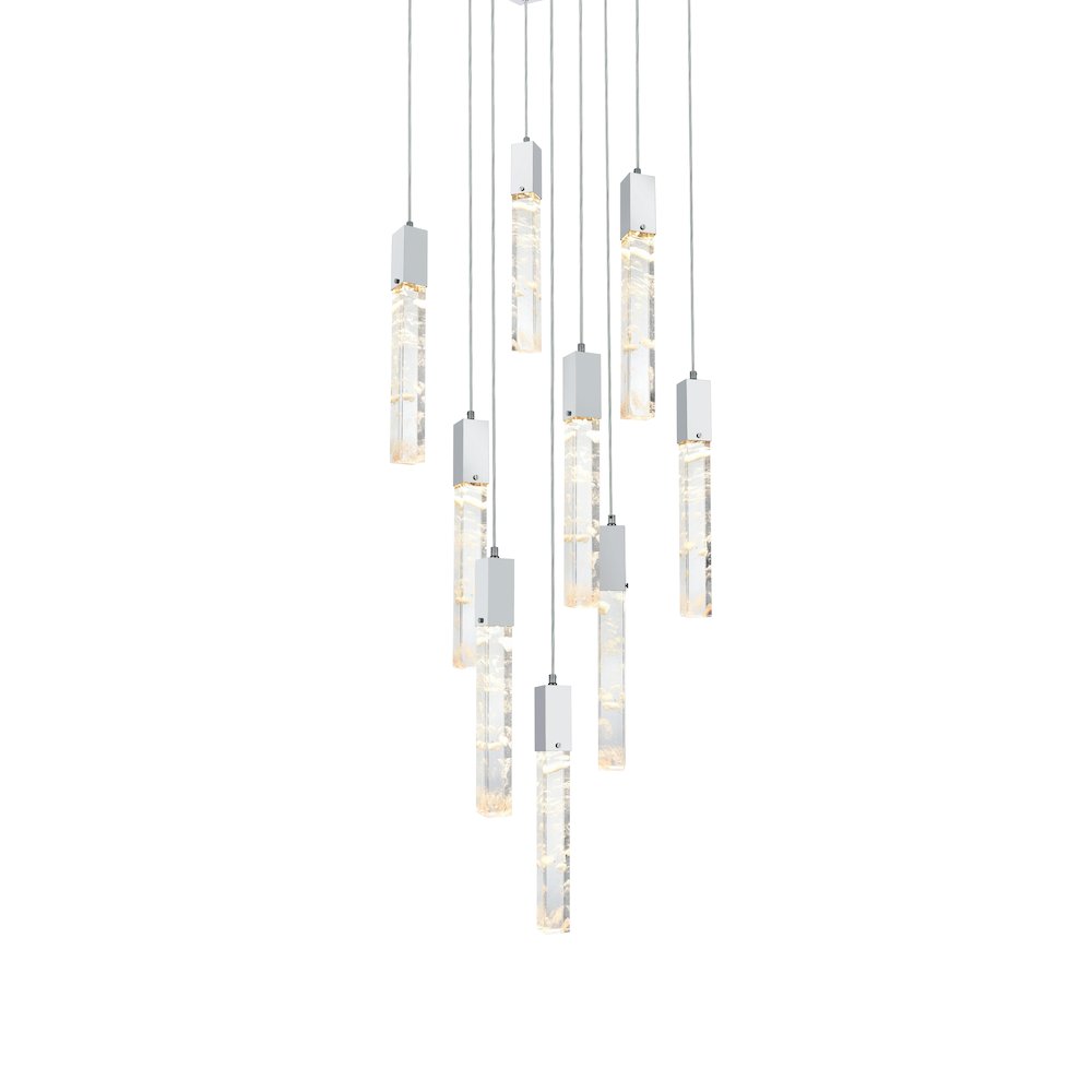 Aurora 20 inch Pendant in Chrome. Picture 3