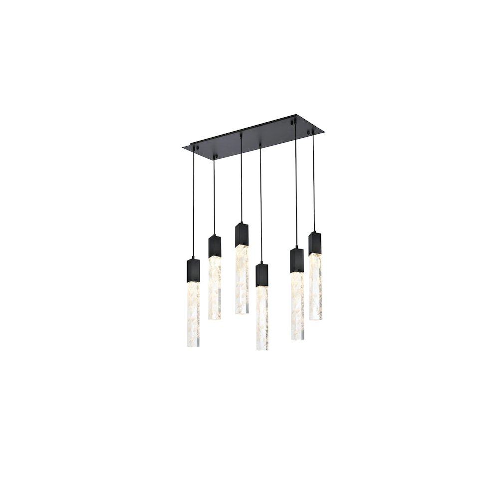 Aurora 32 inch Pendant in Black. Picture 1