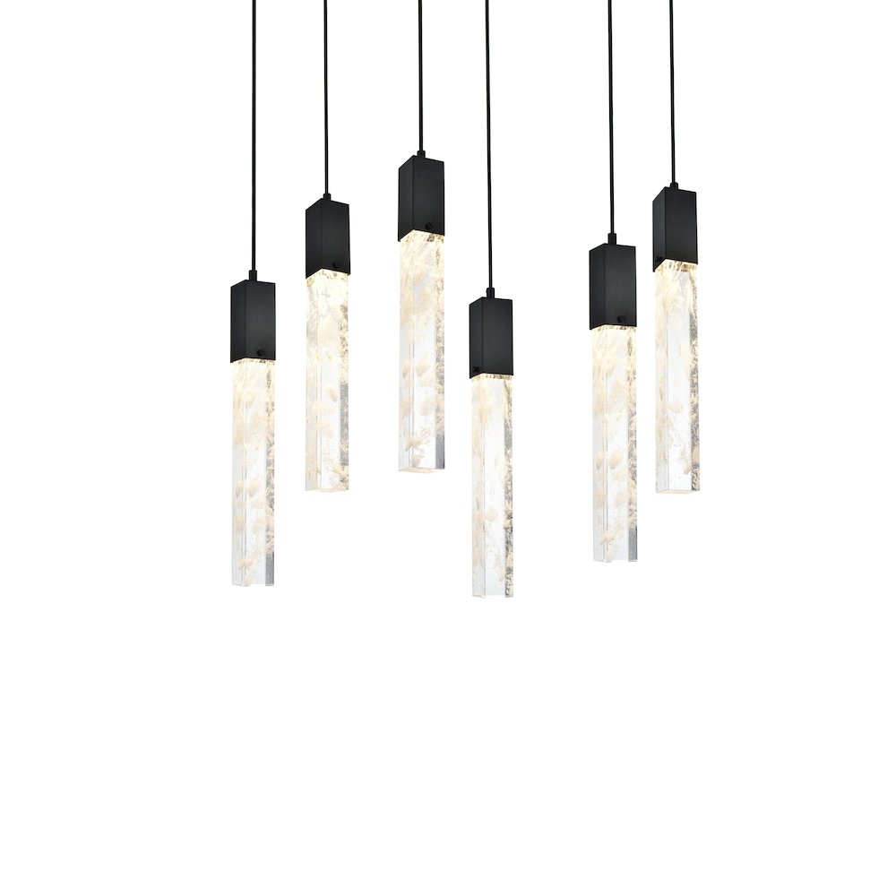 Aurora 32 inch Pendant in Black. Picture 3