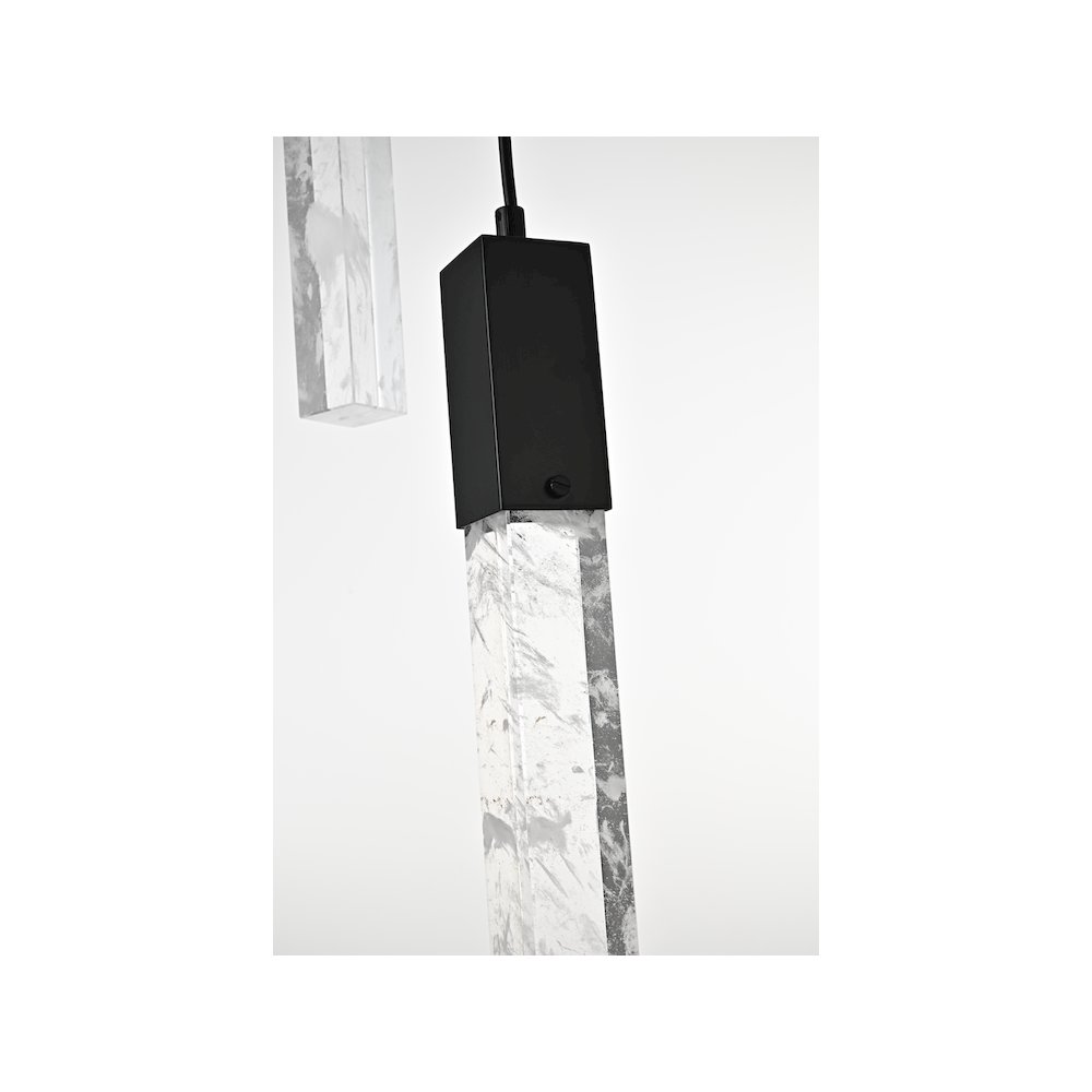 Aurora 32 inch Pendant in Black. Picture 4