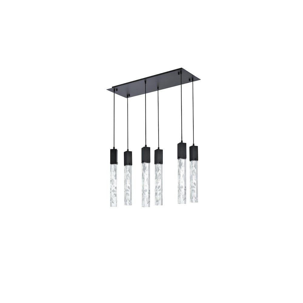 Aurora 32 inch Pendant in Black. Picture 8