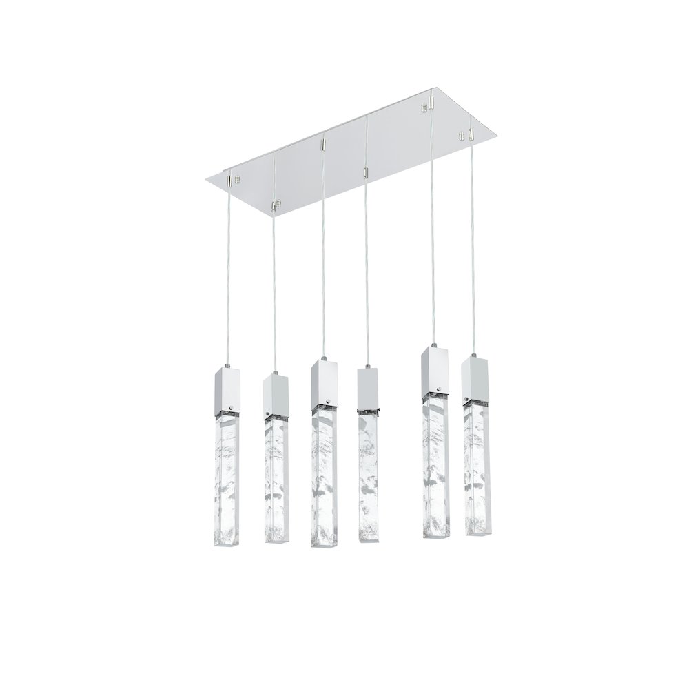 Aurora 32 inch Pendant in Chrome. Picture 8