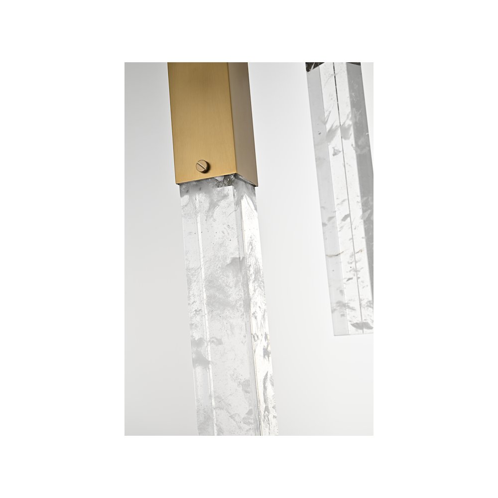 Aurora 32 inch Pendant in Satin Gold. Picture 5