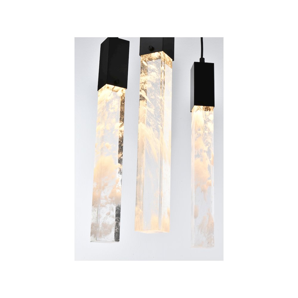 Aurora 36 inch Pendant in Black. Picture 5