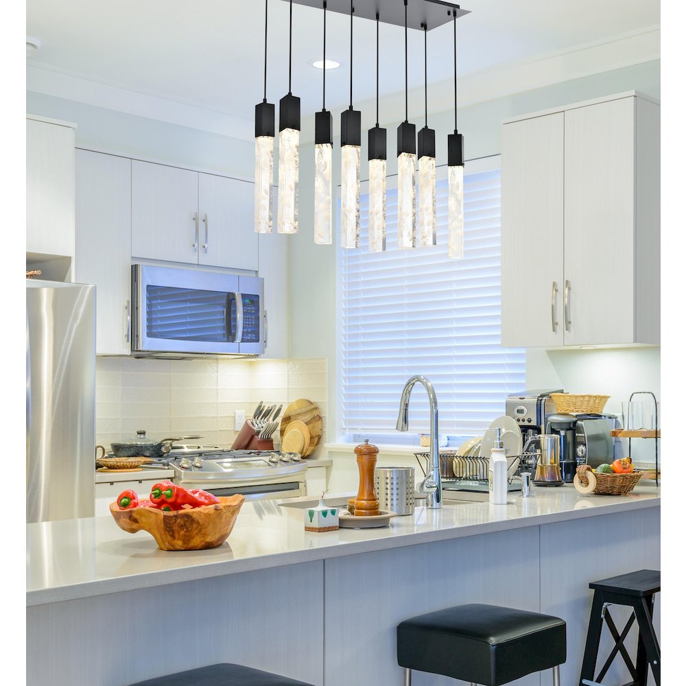 Aurora 36 inch Pendant in Black. Picture 9