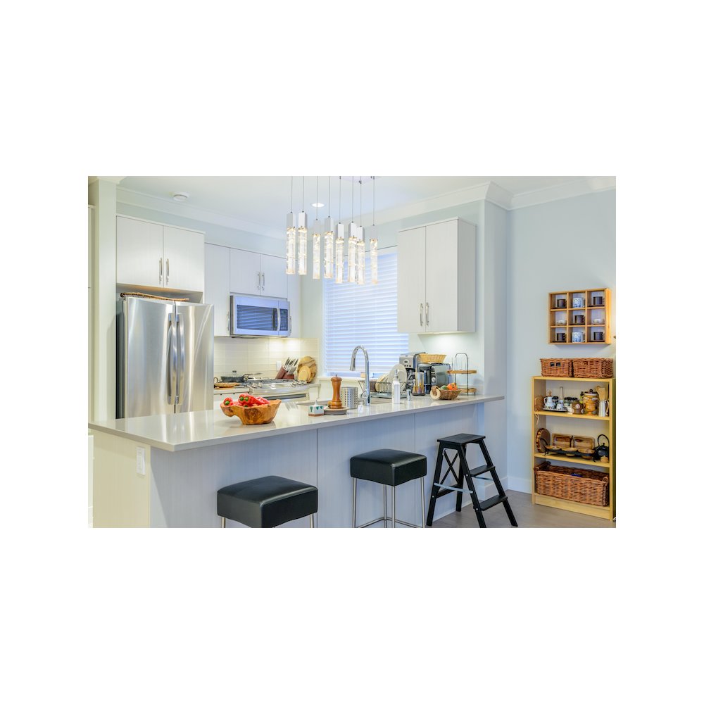 Aurora 36 inch Pendant in Chrome. Picture 2