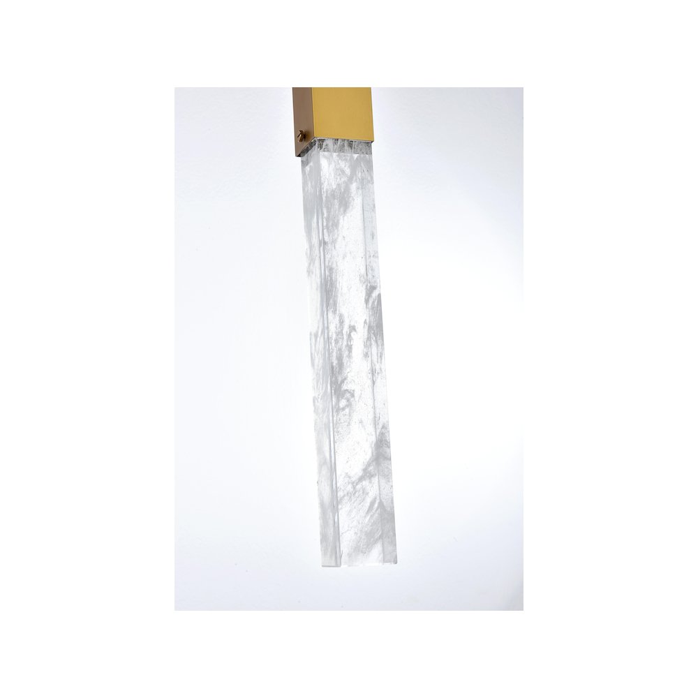 Aurora 36 inch Pendant in Satin Gold. Picture 6