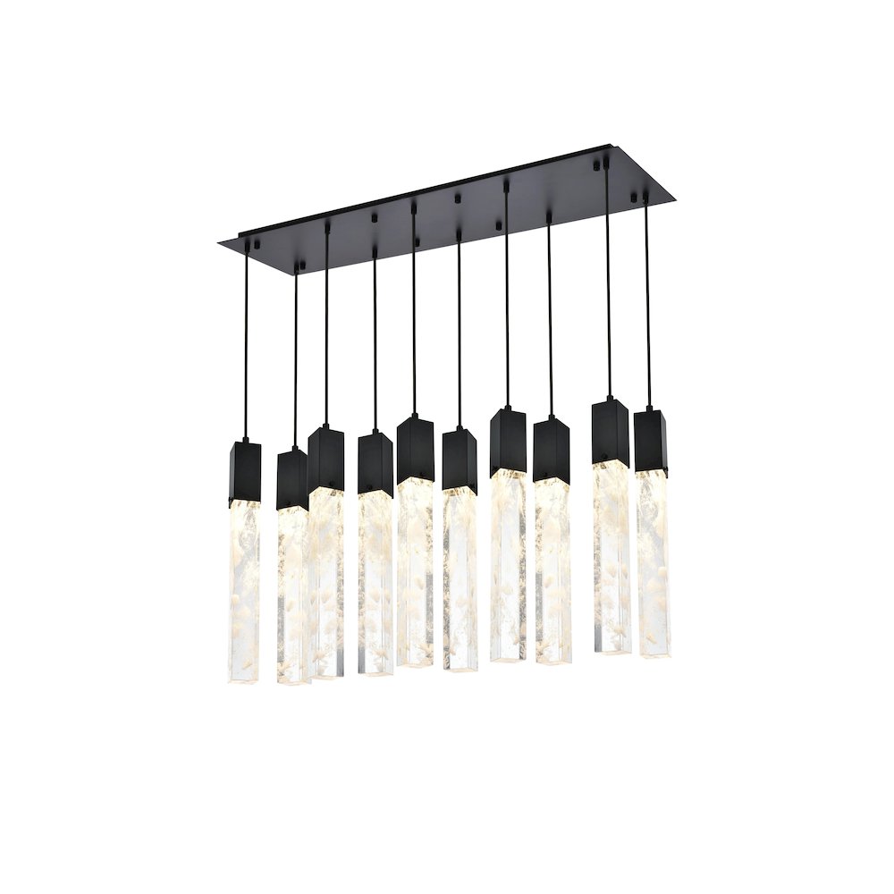 Aurora 42 inch Pendant in Black. Picture 1