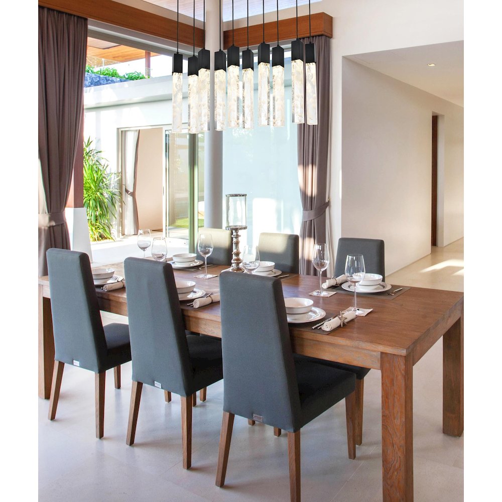 Aurora 42 inch Pendant in Black. Picture 9