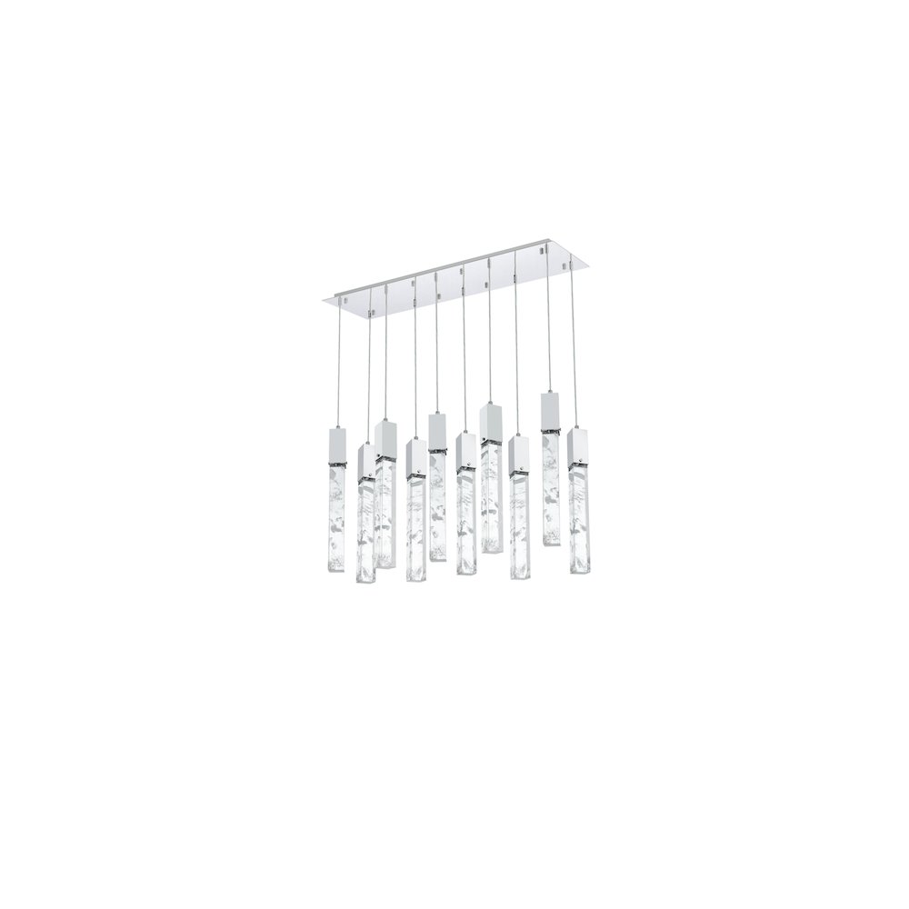 Aurora 42 inch Pendant in Chrome. Picture 8