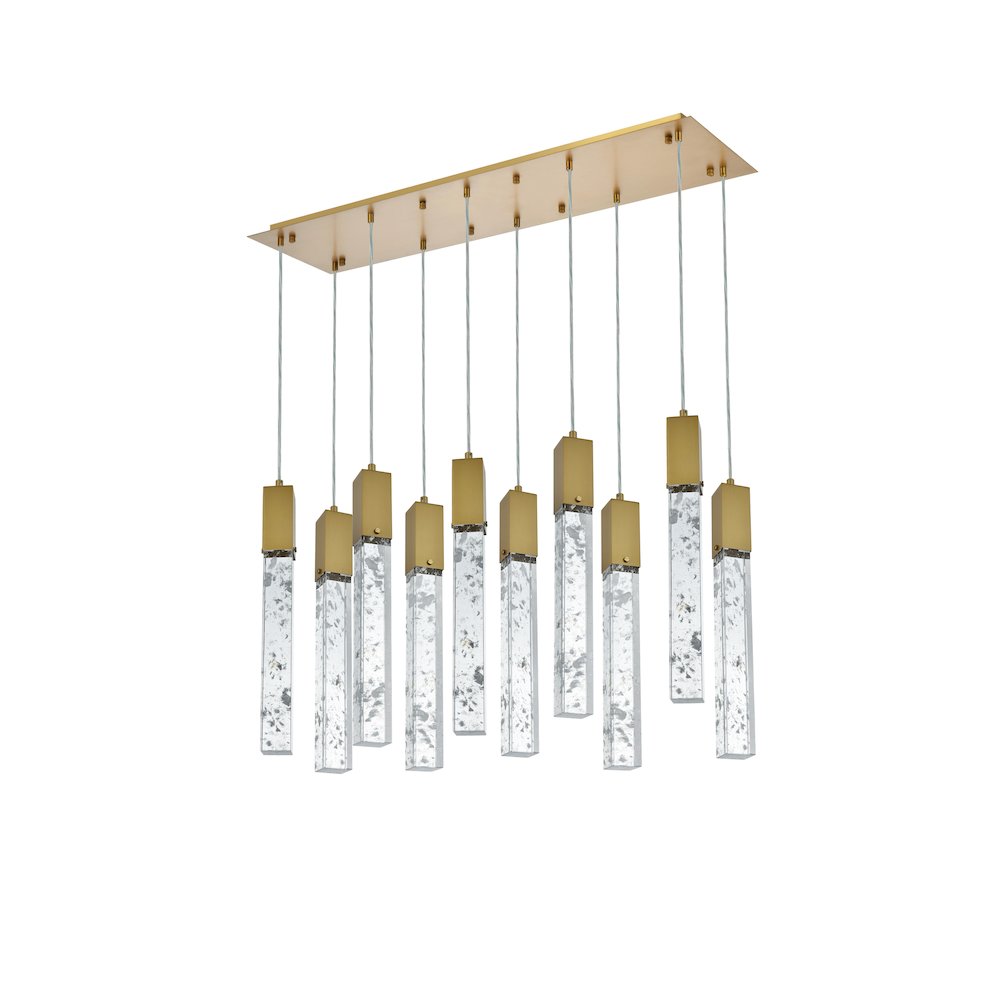 Aurora 42 inch Pendant in Satin Gold. Picture 8
