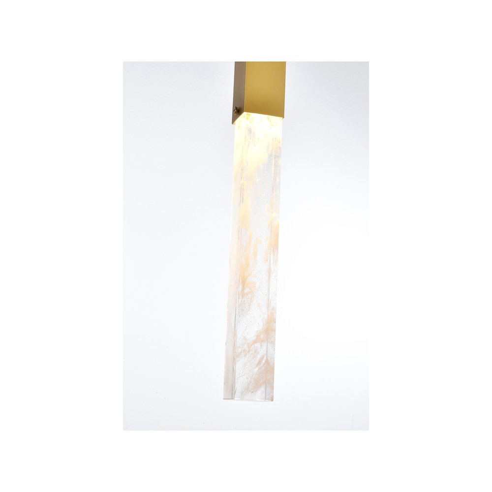 Aurora 5 inch Pendant in Satin Gold. Picture 5
