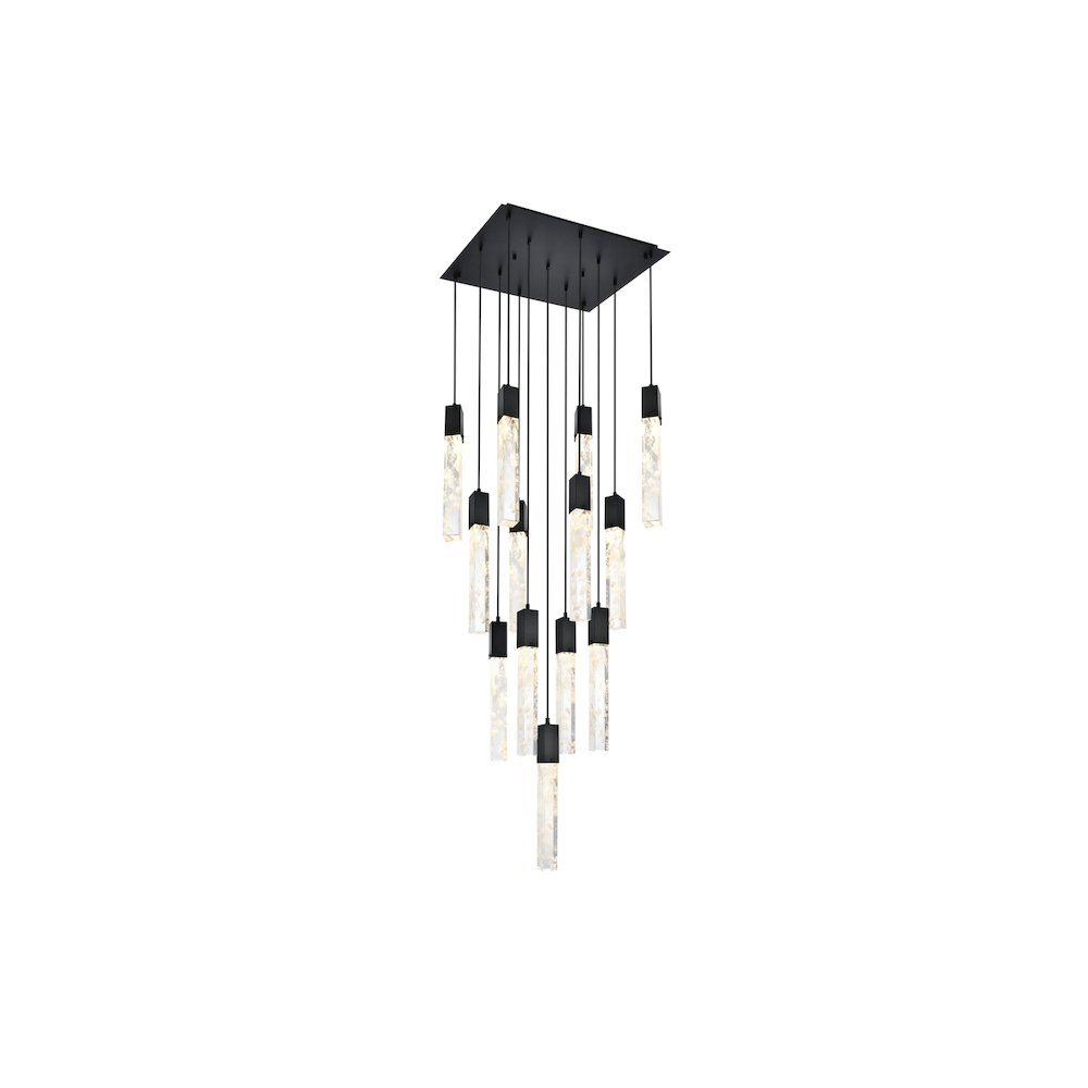 Aurora 26 inch Pendant in Black. Picture 1