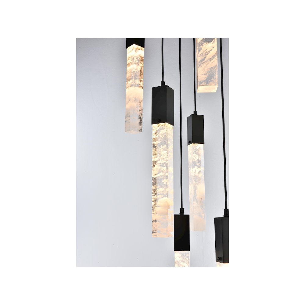 Aurora 26 inch Pendant in Black. Picture 4