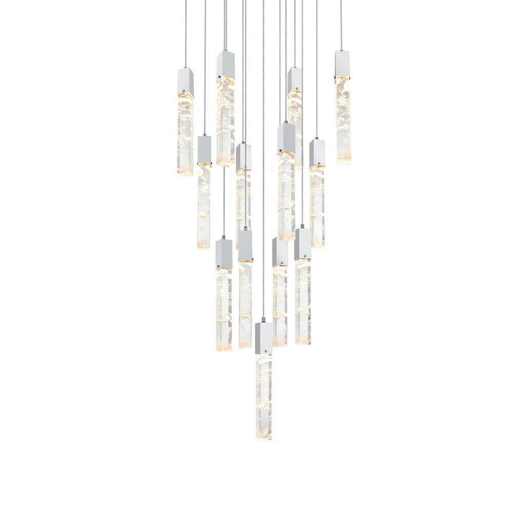 Aurora 26 inch Pendant in Chrome. Picture 3