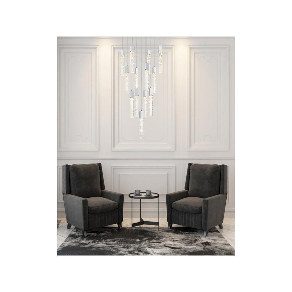 Aurora 26 inch Pendant in Chrome. Picture 9