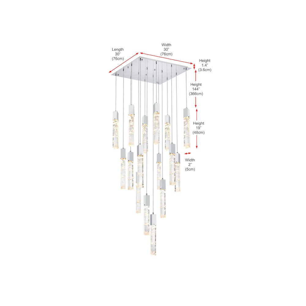Aurora 30 inch Pendant in Black. Picture 10