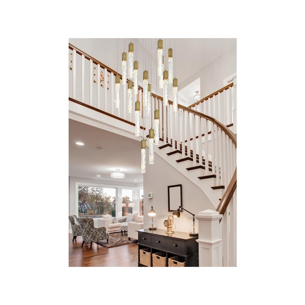 Aurora 30 inch Pendant in Chrome. Picture 9