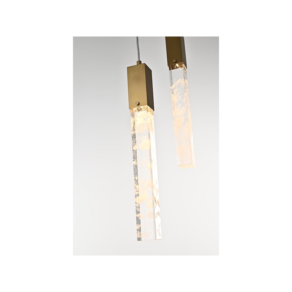 Aurora 36 inch Chandelier in Satin Gold. Picture 4