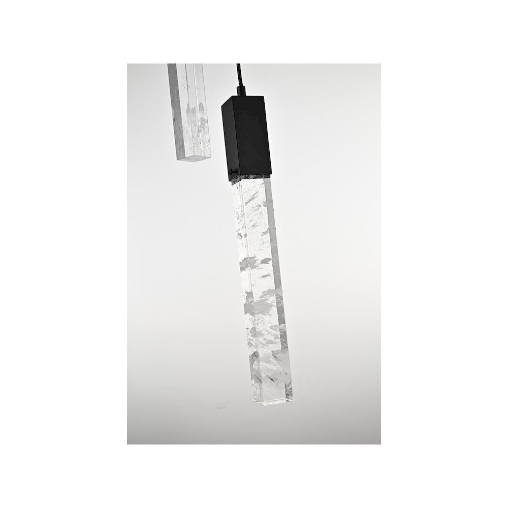 Aurora 42 inch Chandelier in Black. Picture 5