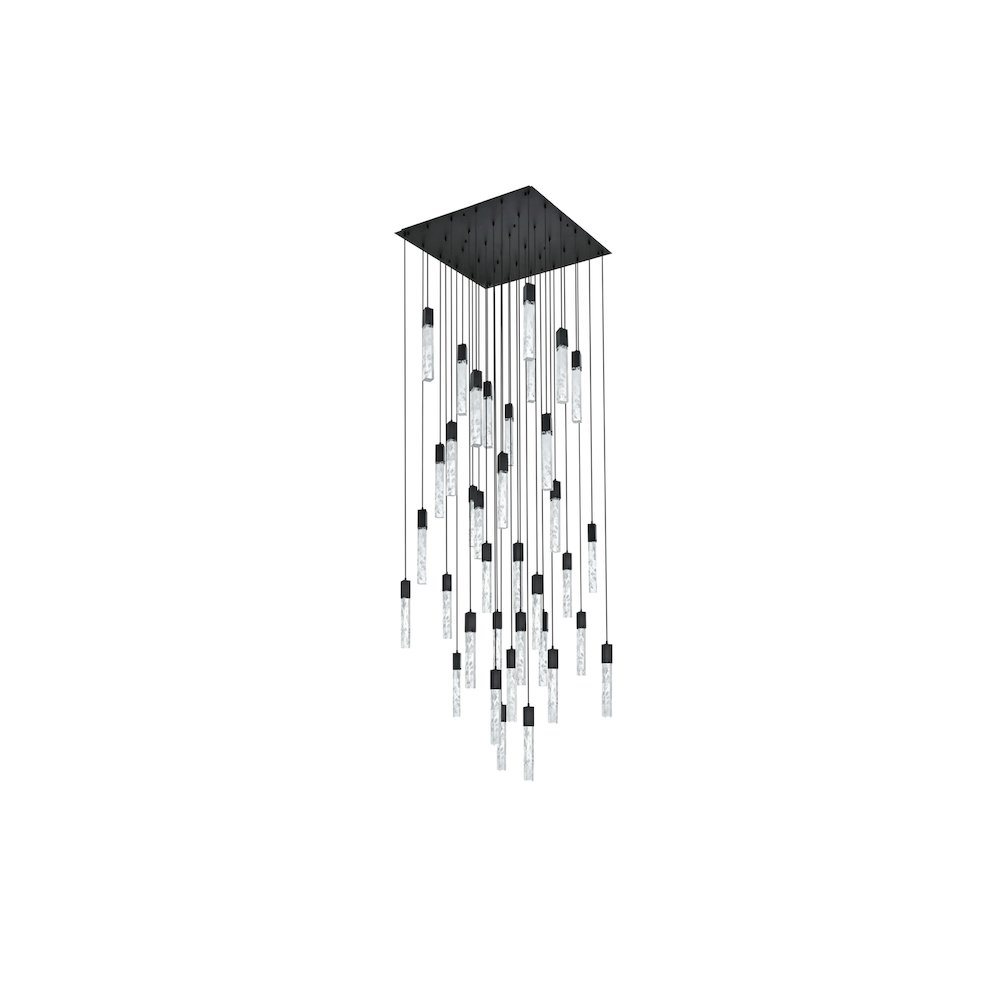 Aurora 42 inch Chandelier in Black. Picture 8