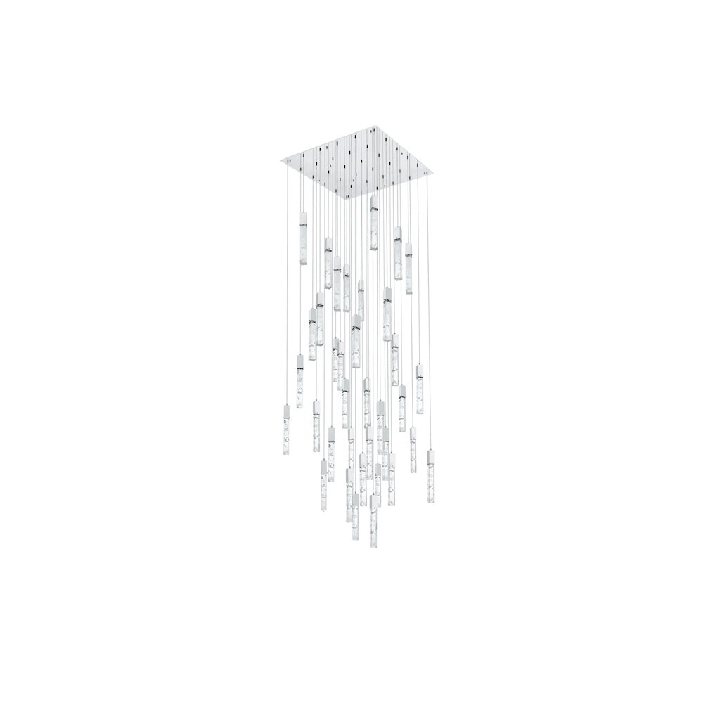 Aurora 42 inch Chandelier in Chrome. Picture 8