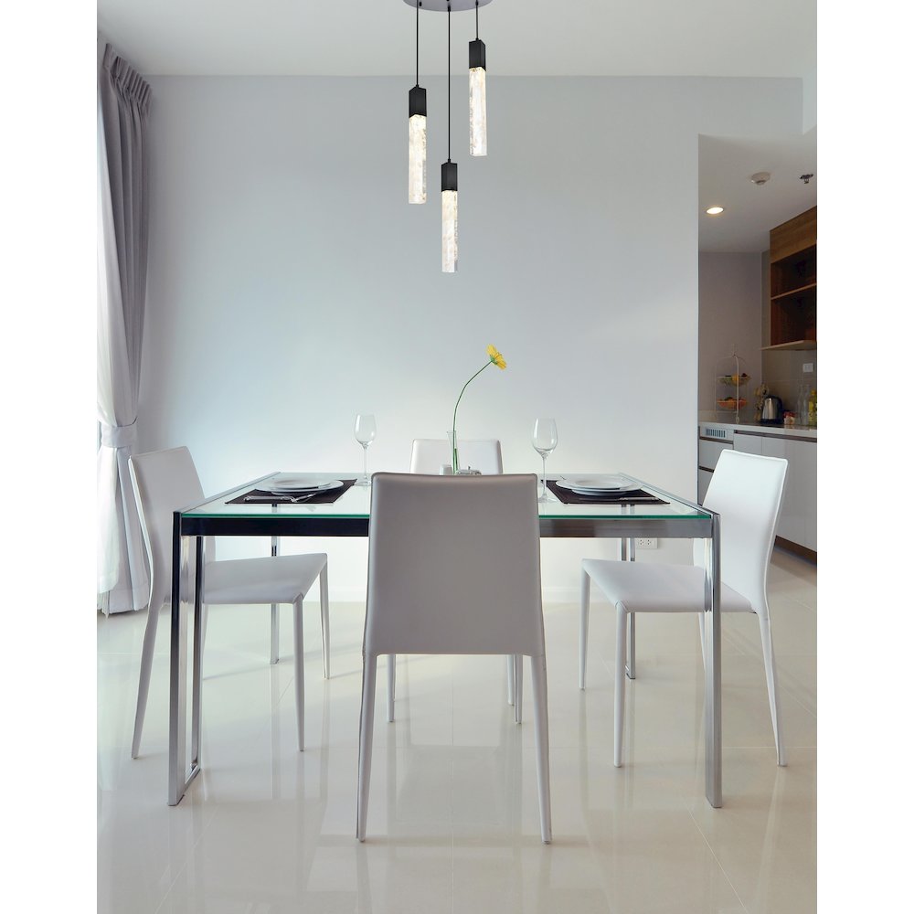 Aurora 16 inch Chandelier in Chrome. Picture 8