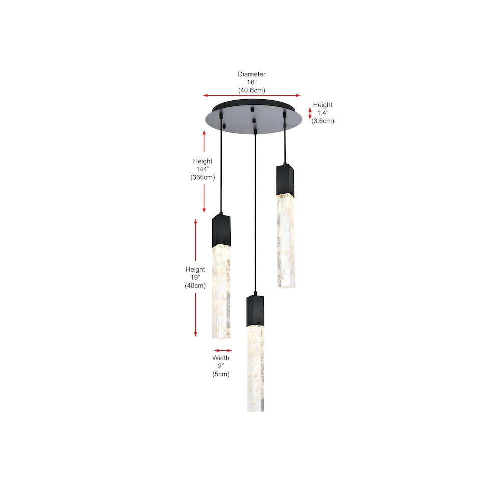 Aurora 16 inch Chandelier in Chrome. Picture 9